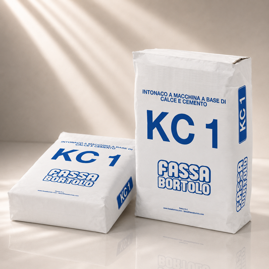 KC 1 – Intonaco di fondo professionale a base di calce e cemento